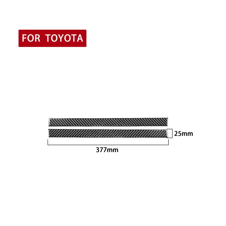 2 PCS / Set Carbon Fiber Car Rearview Mirror Anti-scratch Strip Decorative Sticker for Toyota Tundra 2014-2018, Left Right Driving - In Car by buy2fix | Online Shopping UK | buy2fix