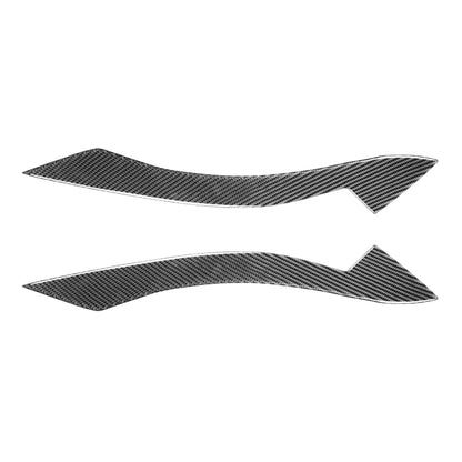 2 PCS / Set Carbon Fiber Car Lamp Eyebrow Decorative Sticker for BMW Z4 / E89 2009-2015, Drop Glue Version - In Car by buy2fix | Online Shopping UK | buy2fix