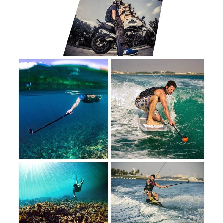 Anti-skid Extendable Self-portrait Handheld Diving Telescopic Monopod Holder Set with Phone Remote Controller & Tripod & Phone Holder for GoPro & Xiaoyi Camera & Smartphones, Full Length Max: about 1m(Blue) - DJI & GoPro Accessories by buy2fix | Online Shopping UK | buy2fix