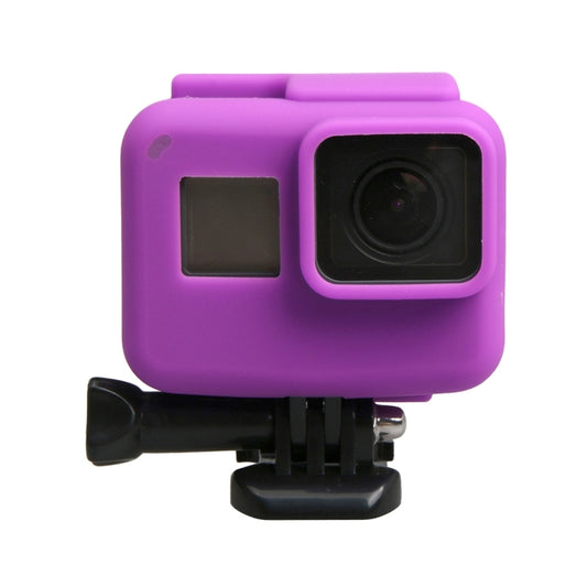 Original for GoPro HERO5 Silicone Border Frame Mount Housing Protective Case Cover Shell(Purple) - DJI & GoPro Accessories by buy2fix | Online Shopping UK | buy2fix