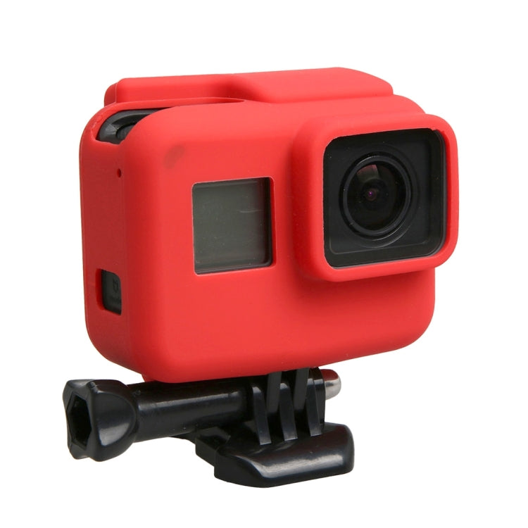 Original for GoPro HERO5 Silicone Border Frame Mount Housing Protective Case Cover Shell(Red) - DJI & GoPro Accessories by buy2fix | Online Shopping UK | buy2fix