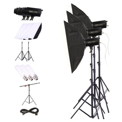 TRIOPO Oubao TTR300W 60x90cm Studio Softbox + 2.8m Tripod Mount + 3 x  Light Bulb Photography Lighting Three Piece Set - Shoe Mount Flashes by TRIOPO | Online Shopping UK | buy2fix