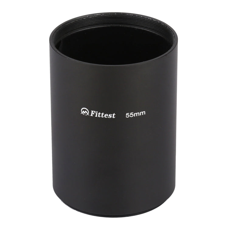 FITTEST 55mm Thread Type Straight Tube Full Metal Lens Hood Shade for Medium Telephoto Lens - Camera Accessories by FITTEST | Online Shopping UK | buy2fix