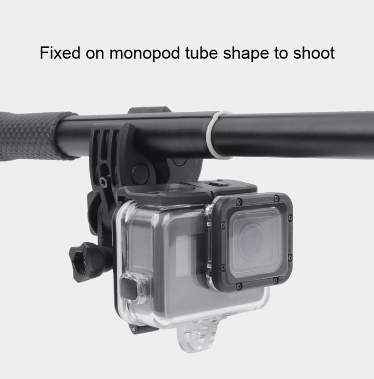 Clamp Mount Connecting Adapter Kit with Waterproof Back Cover for GoPro HERO6 /5(Black) - DJI & GoPro Accessories by buy2fix | Online Shopping UK | buy2fix