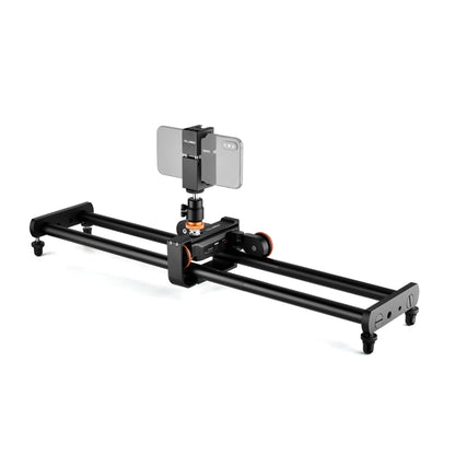 YELANGU L60E 60cm Slide Rail Track + L4 3-Wheel Video Dolly with Phone Clamp & Ballhead - Camera Accessories by YELANGU | Online Shopping UK | buy2fix