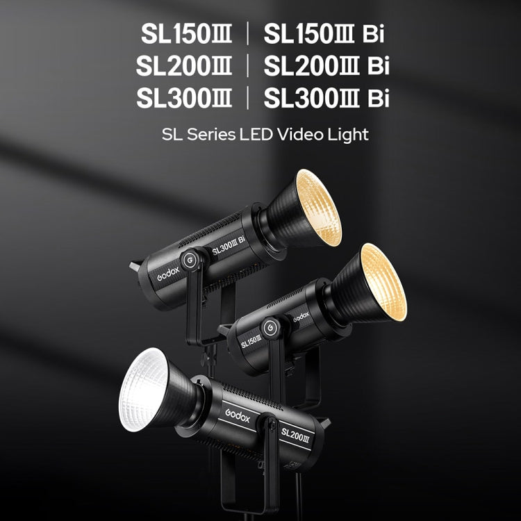 Godox SL150IIIBi 160W Bi-Color 2800K-6500K LED Video Light(AU Plug) - Shoe Mount Flashes by Godox | Online Shopping UK | buy2fix