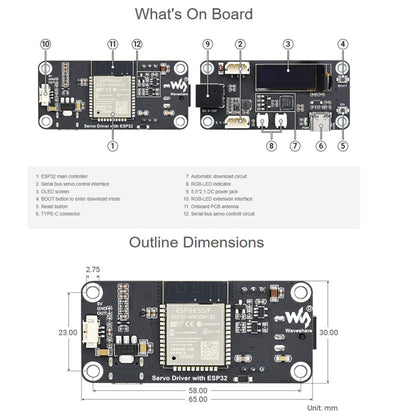 Waveshare ESP32 Servo Driver Expansion Board, Built-In WiFi and BT - Consumer Electronics by WAVESHARE | Online Shopping UK | buy2fix