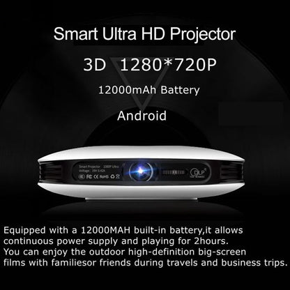 Wejoy DL-S9 220 Lumens 1280x720 720P Android 6.0 HD Bluetooth WiFi Smart Laser 3D Projector, Support HDMI / USB x 2 / TF Card - LED Projector by WEJOY | Online Shopping UK | buy2fix