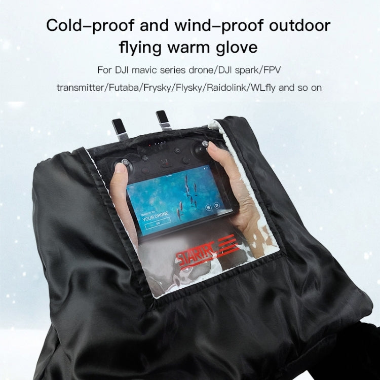 STARTRC 1106482 Universal Remote Control Outdoor Windproof Waterproof Cold Plus Velvet Warm Gloves for DJI Mavic Mini - DJI & GoPro Accessories by STARTRC | Online Shopping UK | buy2fix