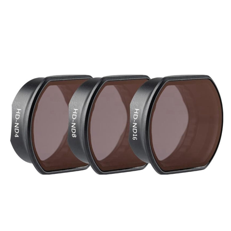 PGYTECH 3 PCS ND4+ND8+ND16 Drone Lens Filter for DJI FPV - Lens Accessories by PGYTECH | Online Shopping UK | buy2fix