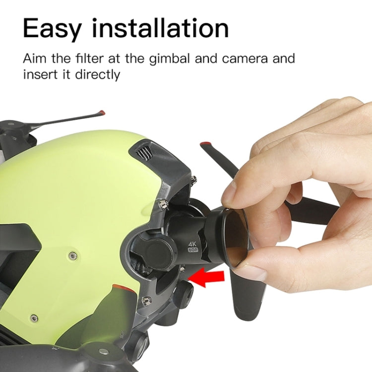 RCSTQ ND4 Drone Lens Filter for DJI FPV - DJI & GoPro Accessories by RCSTQ | Online Shopping UK | buy2fix