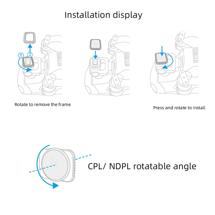 JSR Drone UV Lens Filter for DJI MAVIC Air 2 - Lens Filter by JSR | Online Shopping UK | buy2fix