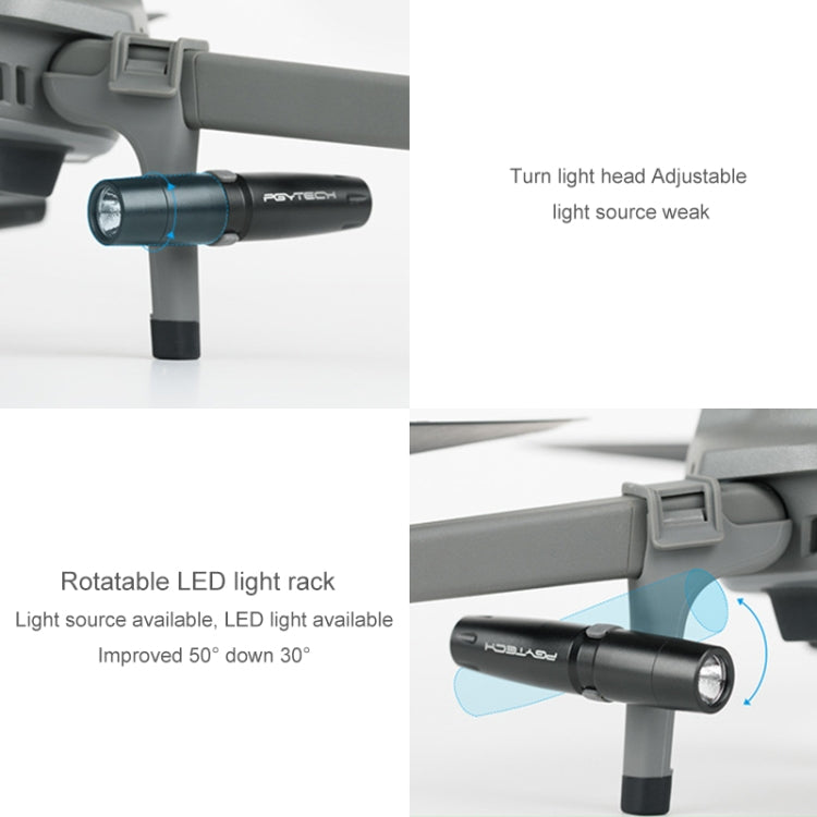 PGYTECH P-HA-030 LED Night Flight Light Shock Absorption Landing High Stand for DJI Mavic 2 - DJI & GoPro Accessories by PGYTECH | Online Shopping UK | buy2fix