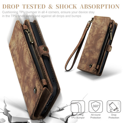 For iPhone 11 Pro Max CaseMe-008 Detachable Multifunctional Horizontal Flip Leather Case with Card Slot & Holder & Zipper Wallet & Photo Frame (Brown) - iPhone 11 Pro Max Cases by CaseMe | Online Shopping UK | buy2fix