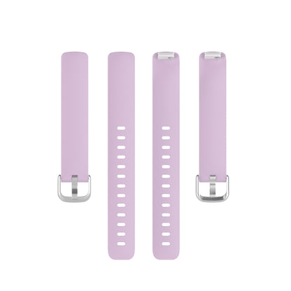 For Fitbit Inspire 2 TPE Watch Band, Size:S(Light Purple) - Smart Wear by buy2fix | Online Shopping UK | buy2fix