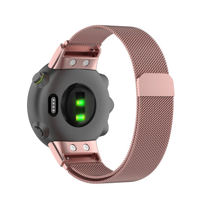 For Garmin Forerunner 45 / 45S / Swim 2 Milanese Watch Band(Rose Pink) - Smart Wear by buy2fix | Online Shopping UK | buy2fix