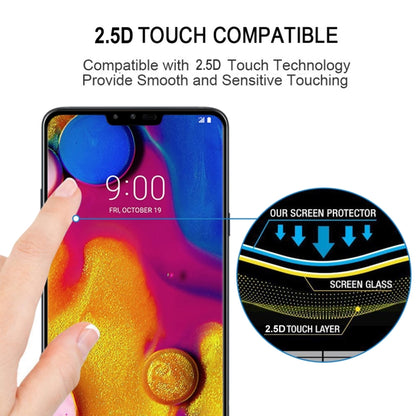 For LG V40 ThinQ 3D Curved Edge Tempered Glass Film(Black) - Mobile Accessories by buy2fix | Online Shopping UK | buy2fix