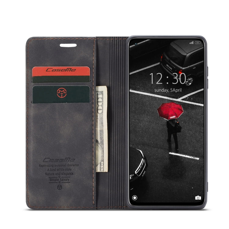 For Xiaomi Mi 10T 5G / 10T Pro 5G CaseMe-013 Multifunctional Retro Frosted Horizontal Flip Leather Case with Card Slot & Holder & Wallet(Black) - Xiaomi Cases by CaseMe | Online Shopping UK | buy2fix