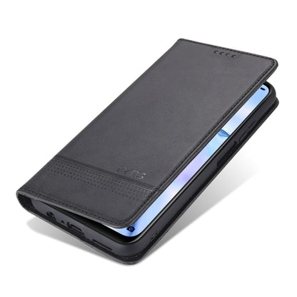 For vivo Y20 AZNS Magnetic Calf Texture Horizontal Flip Leather Case with Card Slots & Holder & Wallet(Black) - vivo Cases by AZNS | Online Shopping UK | buy2fix