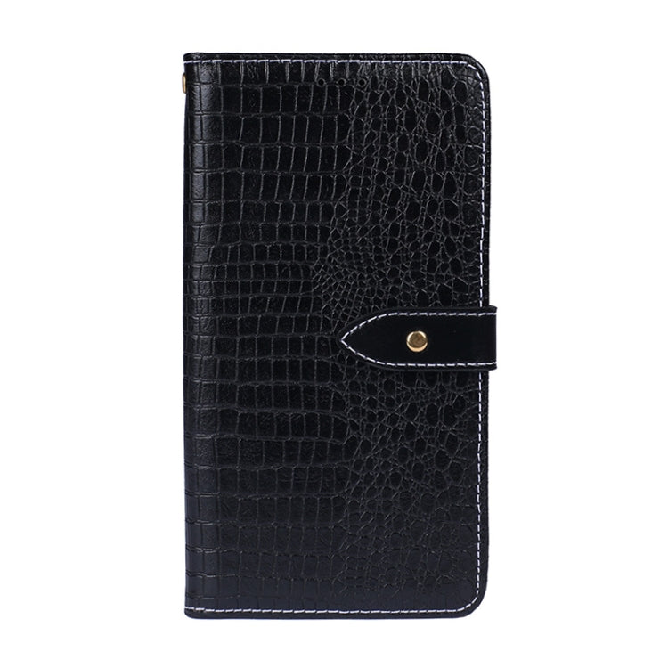 For OPPO Reno5 5G idewei Crocodile Texture Horizontal Flip Leather Case with Holder & Card Slots & Wallet(Black) - OPPO Cases by idewei | Online Shopping UK | buy2fix