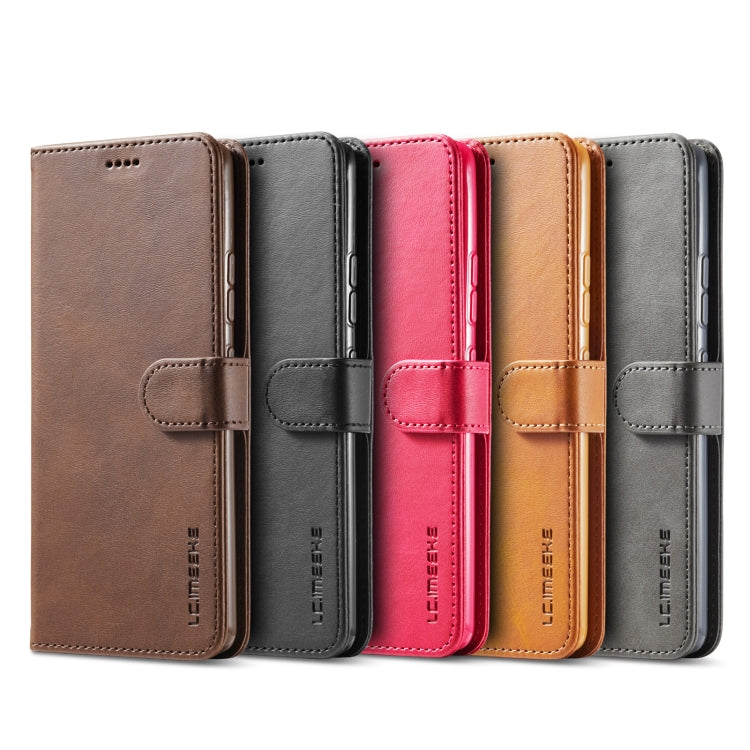 For Samsung Galaxy S21 Ultra 5G LC.IMEEKE Calf Texture Horizontal Flip Leather Case with Holder & Card Slots & Wallet(Brown) - Galaxy S21 Ultra 5G Cases by LC.IMEEKE | Online Shopping UK | buy2fix