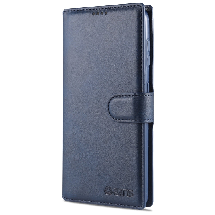 For Samsung Galaxy S21 5G AZNS Calf Texture Horizontal Flip Leather Case with Holder & Card Slots & Wallet & Photo Frame(Blue) - Galaxy S21 5G Cases by AZNS | Online Shopping UK | buy2fix