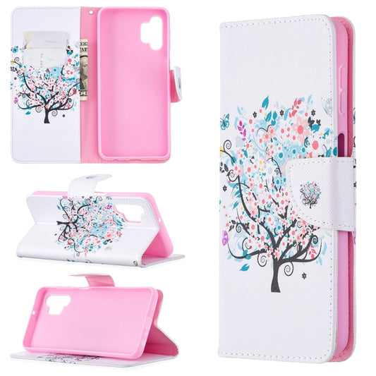 For Samsung Galaxy A32 5G Colored Drawing Pattern Horizontal Flip Leather Case with Holder & Card Slots & Wallet(Tree) - Samsung Accessories by buy2fix | Online Shopping UK | buy2fix