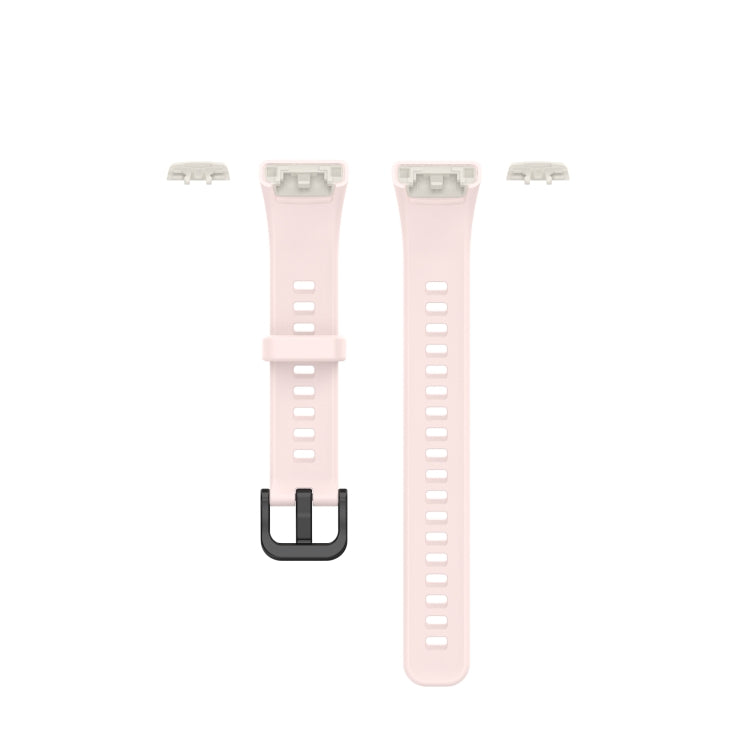 For Huawei Honor Band 6 TPU Watch Band, Size: One Size(Light Pink) - Smart Wear by buy2fix | Online Shopping UK | buy2fix