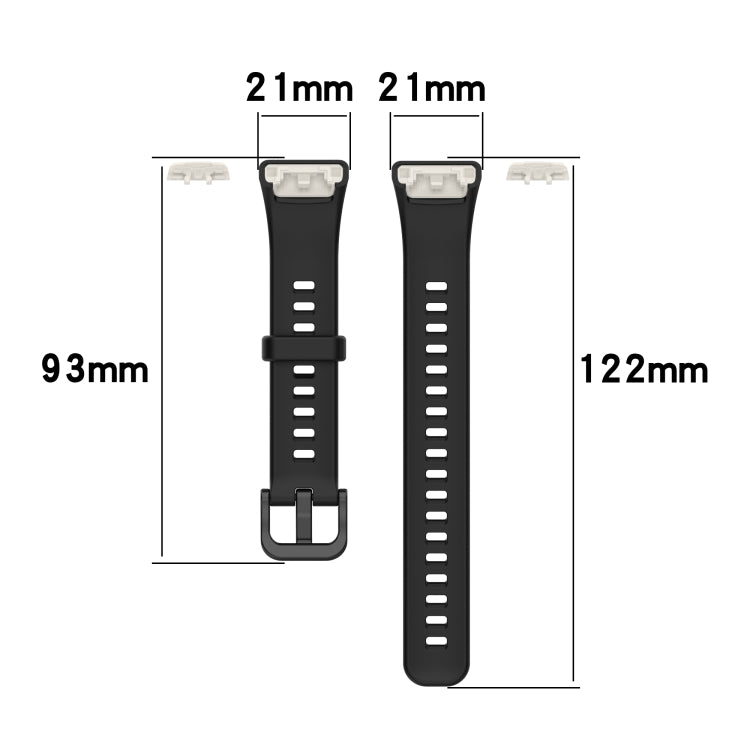 For Huawei Honor Band 6 TPU Watch Band, Size: One Size(Light Green) - Smart Wear by buy2fix | Online Shopping UK | buy2fix