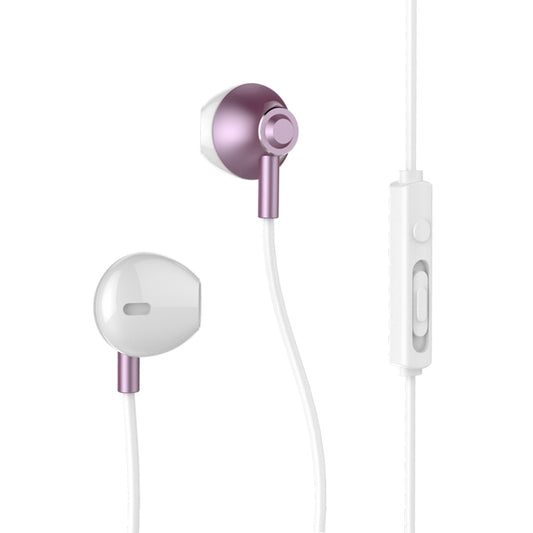REMAX RM-711 Music Wired Earphone with MIC & Support Hands-free(Rose Gold) - Normal Style Earphone by REMAX | Online Shopping UK | buy2fix