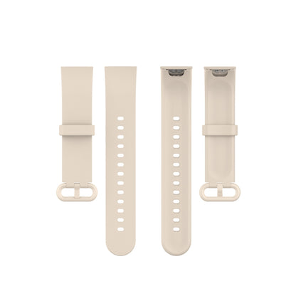 For Xiaomi Mi Watch Lite / Redmi Watch Silicone Watch Band, Size: One Size(Ivory) - Watch Bands by buy2fix | Online Shopping UK | buy2fix