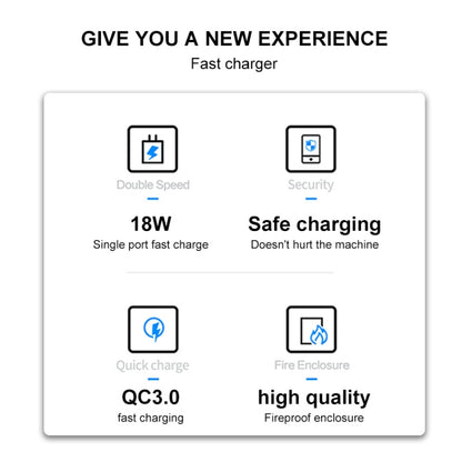 WK WP-U57 Max 18W Maxspeed QC3.0 Fast Charger + USB to Type-C / USB-C Data Cable, Plug Type:UK Plug - Apple Accessories by WK | Online Shopping UK | buy2fix