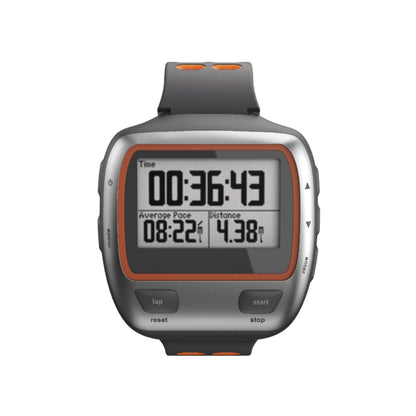 For Garmin Forerunner 310XT Two-color Silicone Watch Band(Grey Orange) - Smart Wear by buy2fix | Online Shopping UK | buy2fix