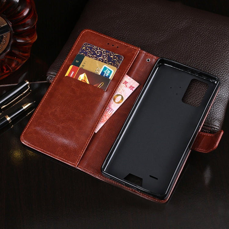 For Umidigi Bison GT idewei Crazy Horse Texture Horizontal Flip Leather Case with Holder & Card Slots & Wallet(Black) - More Brand by idewei | Online Shopping UK | buy2fix