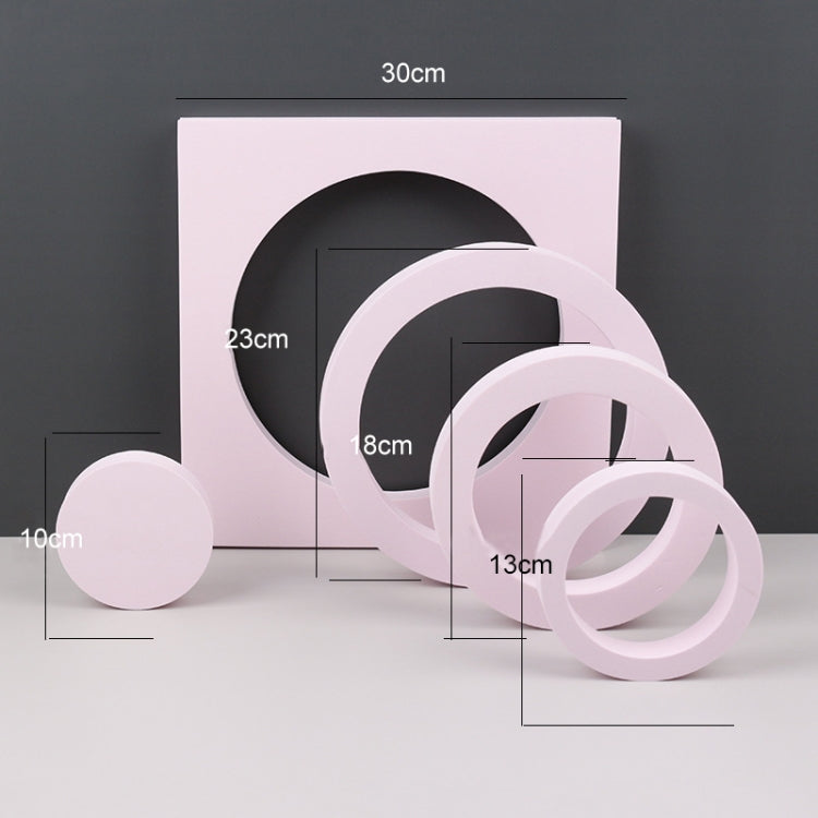 Round Combo Kits Geometric Cube Solid Color Photography Photo Background Table Shooting Foam Props (Pink) - Camera Accessories by buy2fix | Online Shopping UK | buy2fix