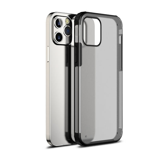 For iPhone 12 mini Shockproof Ultra-thin Frosted TPU + PC Protective Case (Black) - iPhone 12 mini Cases by WK | Online Shopping UK | buy2fix