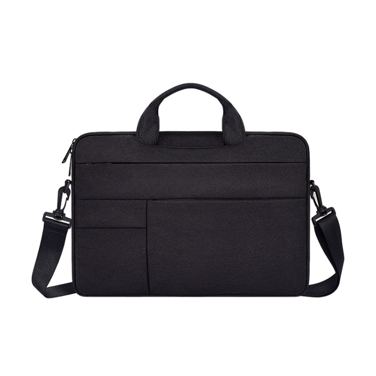 ND05SDJ Oxford Cloth + Nylon Laptop Portable Shoulder Bag, Size:14.1-15.4 inch(Black) - 15 inch by buy2fix | Online Shopping UK | buy2fix