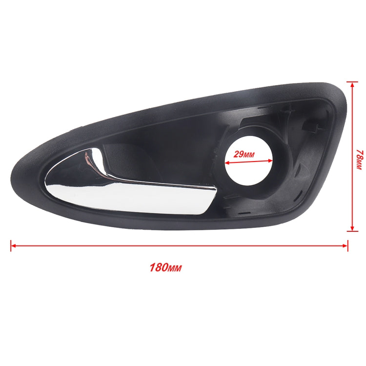 A5822-01 Car Electroplating Left Side Door Inside Handle 6J1837113A for Seat Ibiza 2009-2012 - In Car by buy2fix | Online Shopping UK | buy2fix