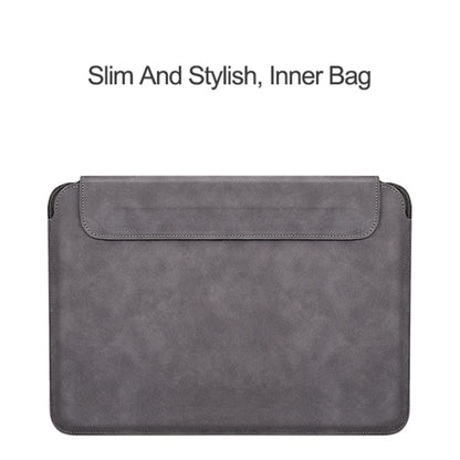 PU03 Lightweight Sheepskin Notebook Liner Bag, Size:14.1-15.4 inch(Deep Space Gray) - 15 inch by buy2fix | Online Shopping UK | buy2fix