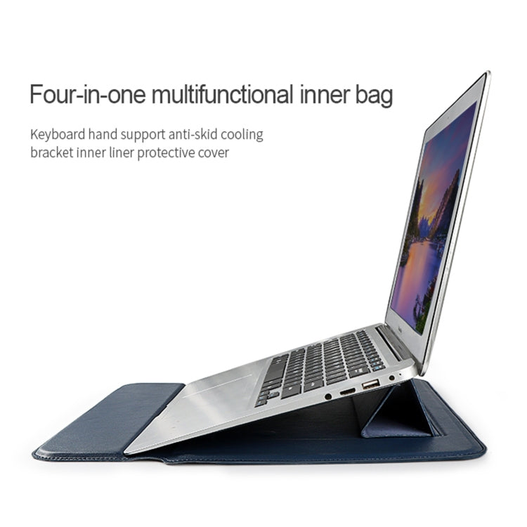 PU08 Multifunctional Notebook PU Liner Bag, Size:13.3 inch(Royal Blue) - 13.3 inch by buy2fix | Online Shopping UK | buy2fix