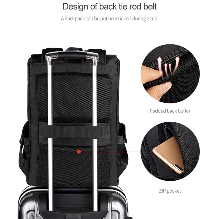 SJ02 13-15.6 inch Universal Large-capacity Laptop Backpack with USB Charging Port(Apricot) - Backpack by buy2fix | Online Shopping UK | buy2fix