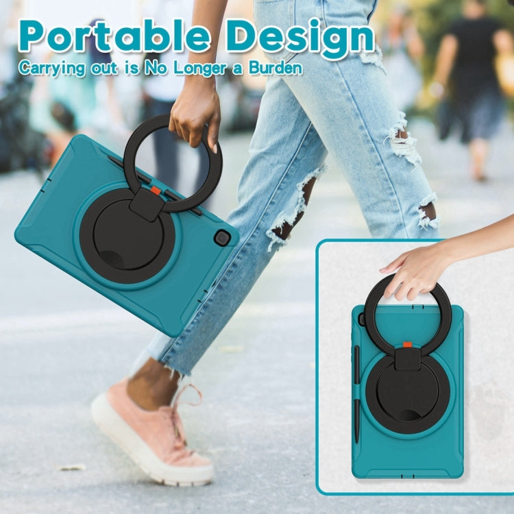 Shockproof TPU + PC Protective Case with 360 Degree Rotation Foldable Handle Grip Holder & Pen Slot For Samsung Galaxy Tab S6 Lite 10.4 inch P610(Blue) - Tab S6 Lite P610 / P615 by buy2fix | Online Shopping UK | buy2fix