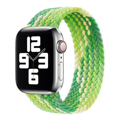 Single Loop Weaving Nylon Watch Band, Size: S 145mm For Apple Watch Ultra 49mm&Watch Ultra 2 49mm / Series 9&8&7 45mm / SE 3&SE 2&6&SE&5&4 44mm / 3&2&1 42mm(Lime) - Watch Bands by buy2fix | Online Shopping UK | buy2fix