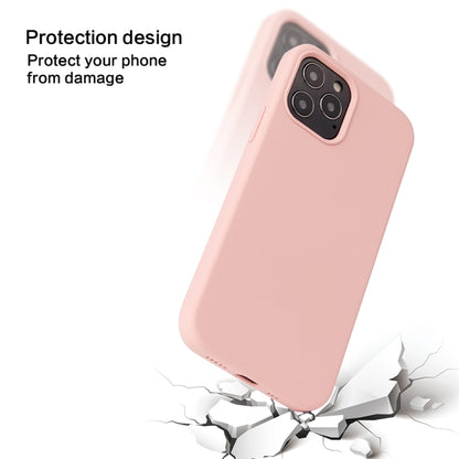 For iPhone 13 Pro Max Solid Color Liquid Silicone Shockproof Protective Case (Black) - iPhone 13 Pro Max Cases by buy2fix | Online Shopping UK | buy2fix