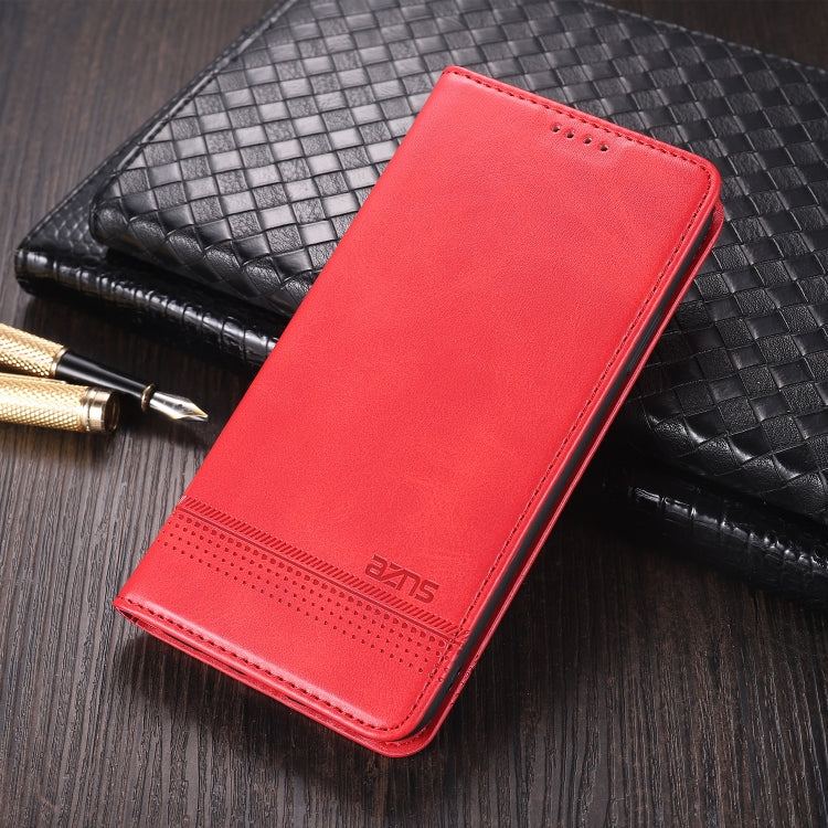 For Honor 50 AZNS Magnetic Calf Texture Horizontal Flip Leather Case with Card Slots & Holder & Wallet(Red) - Honor Cases by AZNS | Online Shopping UK | buy2fix