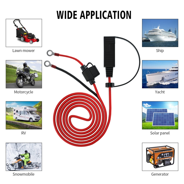 CS-1423A1 1.4m OT Terminal Cable with SAE Socket + 10A Fuse - In Car by buy2fix | Online Shopping UK | buy2fix