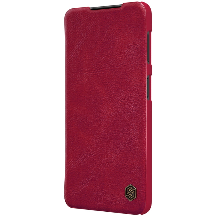 For Samsung Galaxy A22 4G LTE NILLKIN QIN Series Crazy Horse Texture Horizontal Flip Leather Case(Red) - Galaxy Phone Cases by NILLKIN | Online Shopping UK | buy2fix