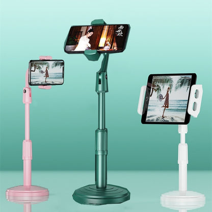 Desktop Stand Mobile Phone Tablet Live Broadcast Stand Telescopic Disc Stand(Pink) - Consumer Electronics by buy2fix | Online Shopping UK | buy2fix