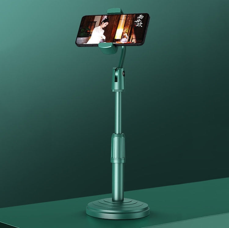 Desktop Stand Mobile Phone Tablet Live Broadcast Stand Telescopic Disc Stand(Green) - Consumer Electronics by buy2fix | Online Shopping UK | buy2fix