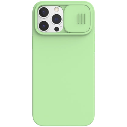 For iPhone 13 Pro NILLKIN CamShield MagSafe Magnetic Liquid Silicone + PC Full Coverage Case (Green) - iPhone 13 Pro Cases by NILLKIN | Online Shopping UK | buy2fix